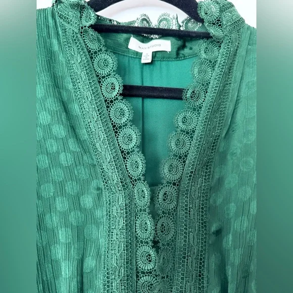 Max Studio emerald green tiered dress - Picture 12 of 12